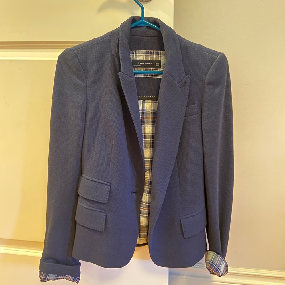 Navy blue Zara blazer XS